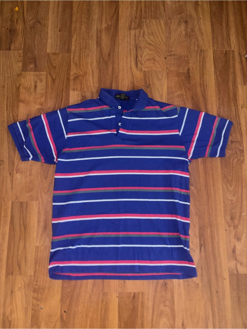 Vintage Men's Striped Polo Shirt